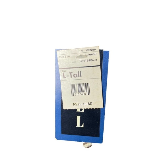 Towncraft Large Tall Flannel Shirt Mens NEW Dark Brown Red Plaid Tartan LT - Picture 9 of 9